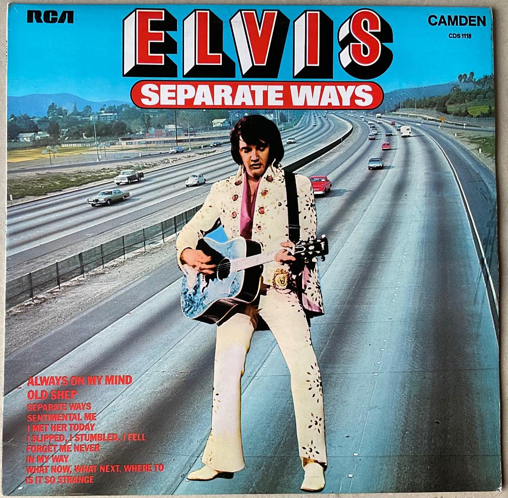 Elvis Presley Vinyl "Separate ways" UK 1973, Ophalen of Verzenden, Zo goed als nieuw, 12 inch, Poprock