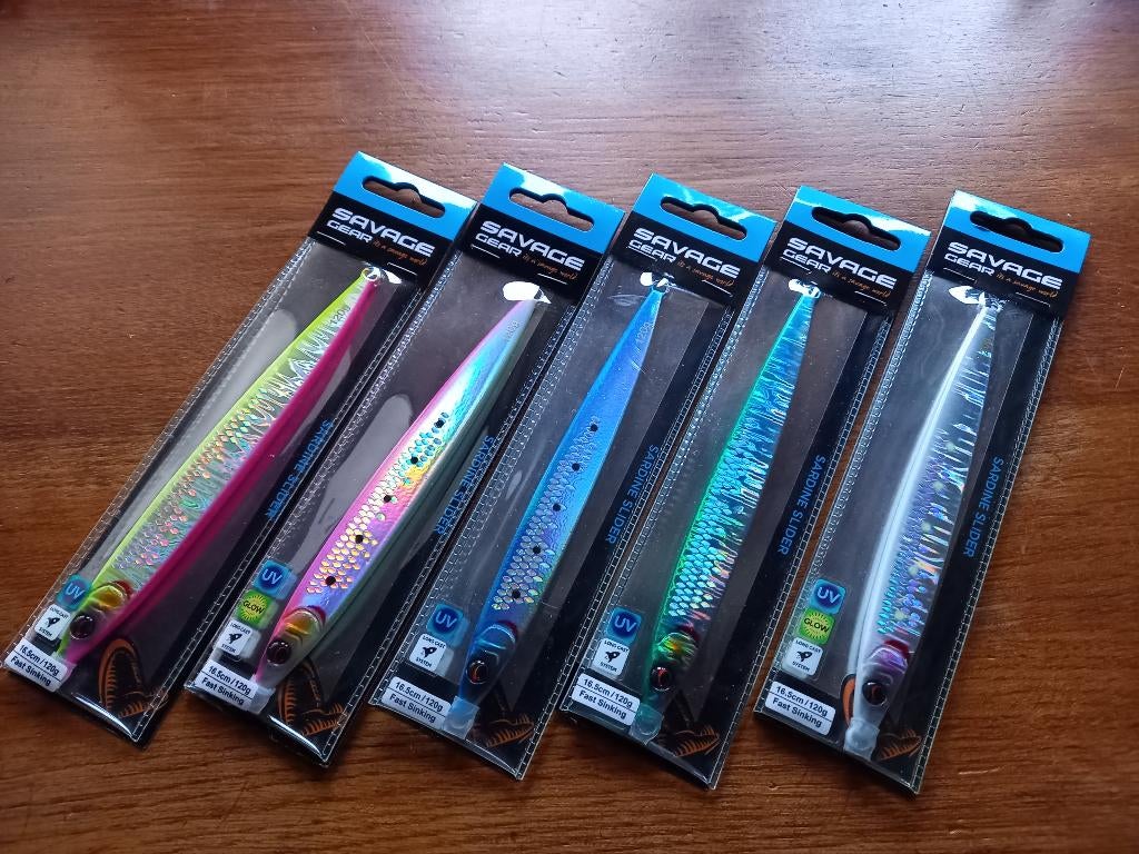 Set(s) Savage Gear Sardine Slider Jigs...120 grams..., Watersport en Boten, Ophalen of Verzenden, Nieuw, Overige typen