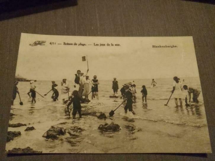 Blankenberge - Scènes de plage - Les jeux de la mer, Enlèvement, 1920 à 1940, Non affranchie, Flandre Occidentale