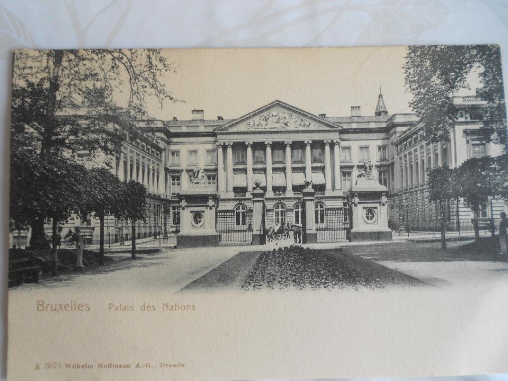 4 cartes postales du Palais de la Nation de Bruxelles, Enlèvement ou Envoi, Avant 1920, Affranchie, Bruxelles (Capitale)