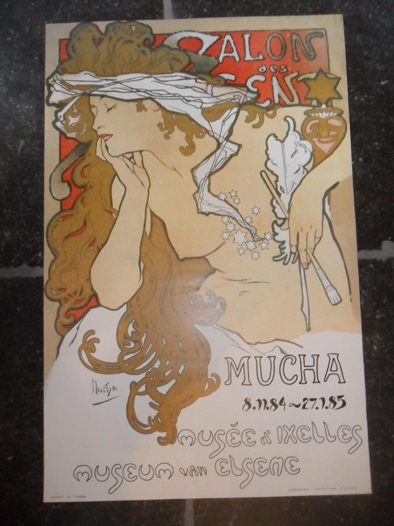 Affiche d'Alfons Mucha (1860-1939), Enlèvement ou Envoi, Publicité