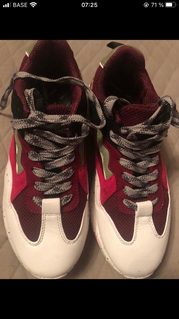 River Island - Baskets colorées et imprimé léopard - T39, Comme neuf, Chaussures