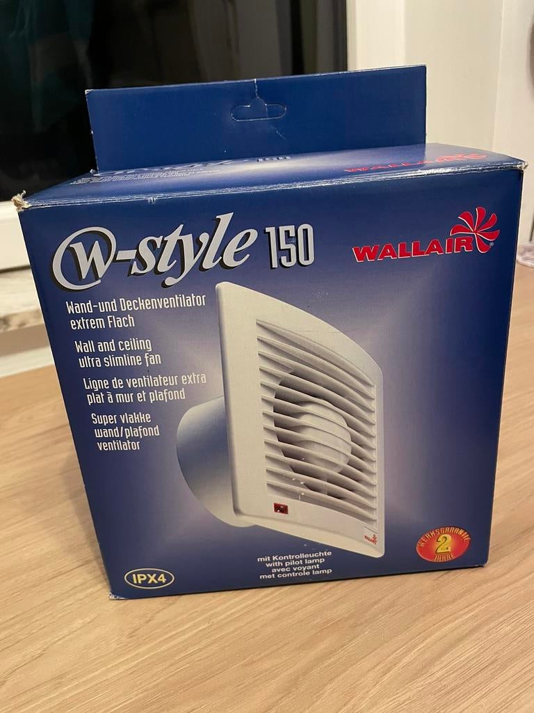 Wallair W-Style 150 Wand- en plafondventilator, Ophalen of Verzenden, Nieuw, Plafondventilator