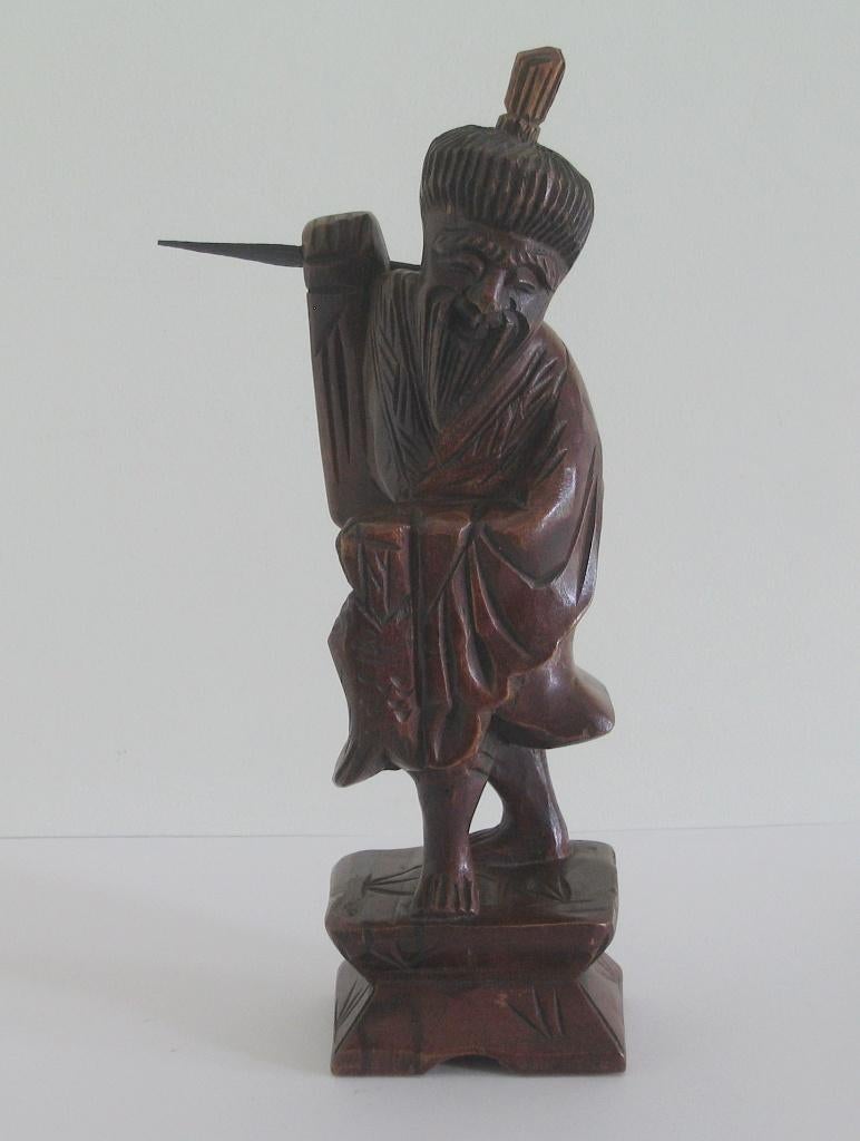 EN BOIS ? PÊCHEUR - 4095, Antiquités & Art, Art | Art non-occidental, Enlèvement, Sculpture sur bois