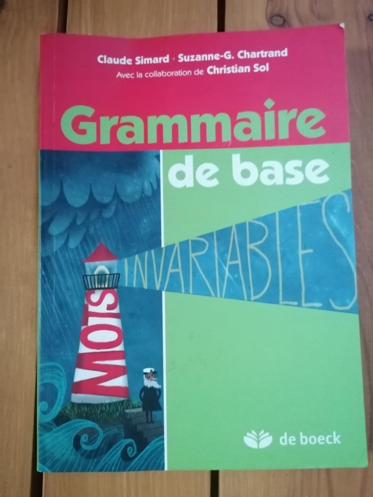 Grammaire de base 3e édition De Boeck, Livres, Enlèvement ou Envoi, Utilisé