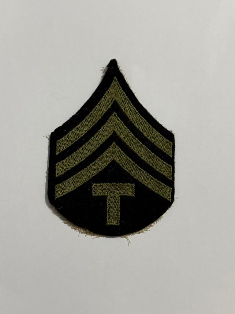 WOII U.S. Army ranginsigne Technician Third Grade T/3, Enlèvement