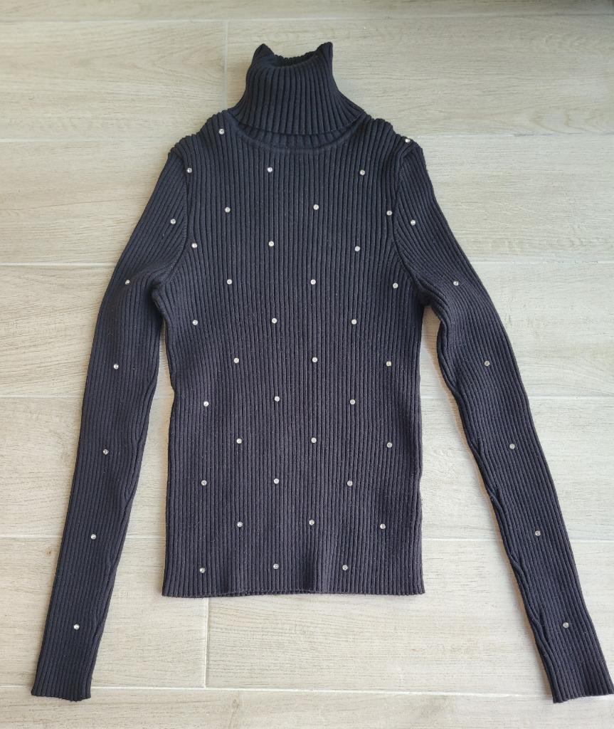 Zwarte trui - Zara - maat 170-176, Meisje, Trui of Vest, Ophalen of Verzenden, Zo goed als nieuw