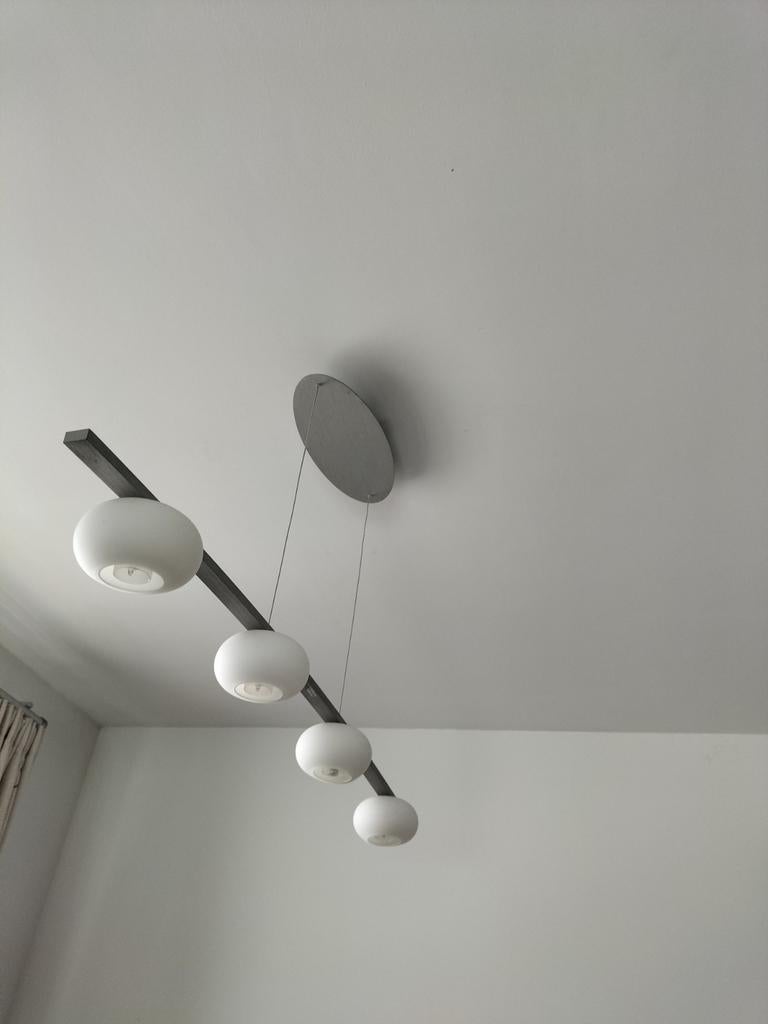 Plafondverlichting luster 4 lampen, Ophalen, Zo goed als nieuw