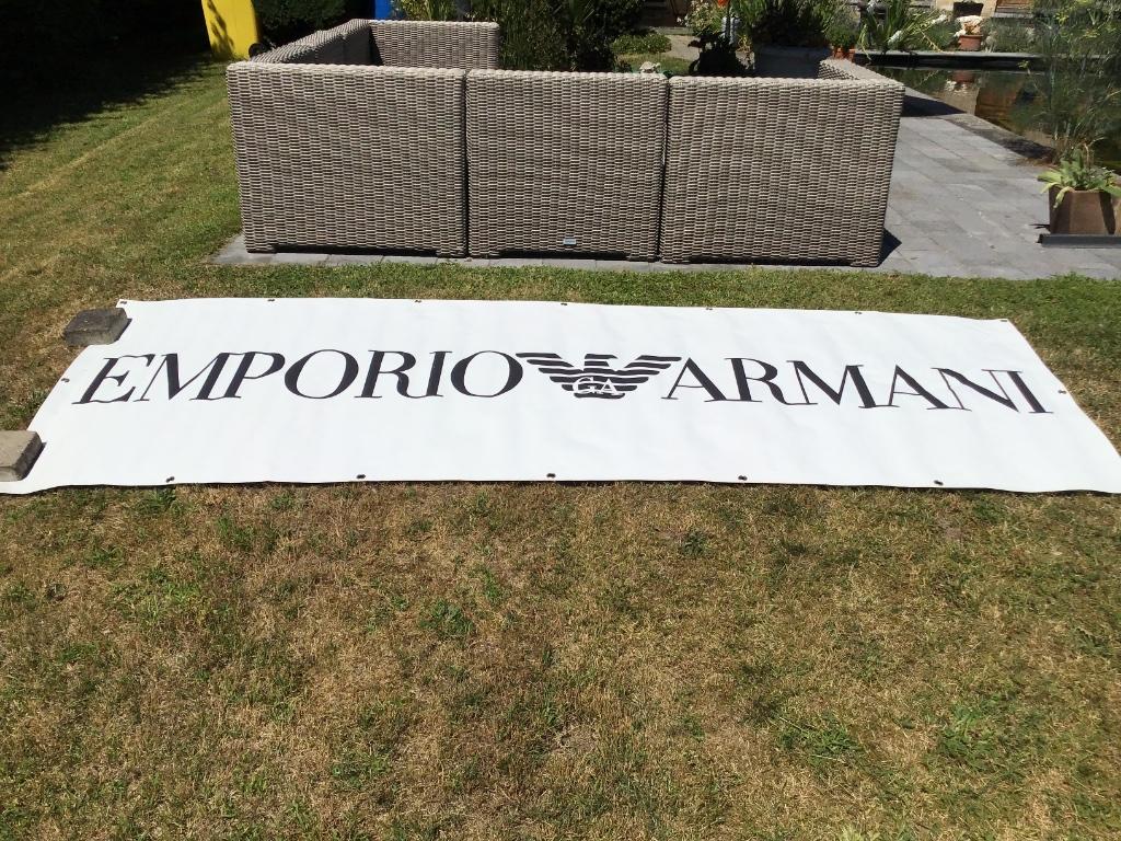 Emporio Armani banner, Ophalen, Zo goed als nieuw
