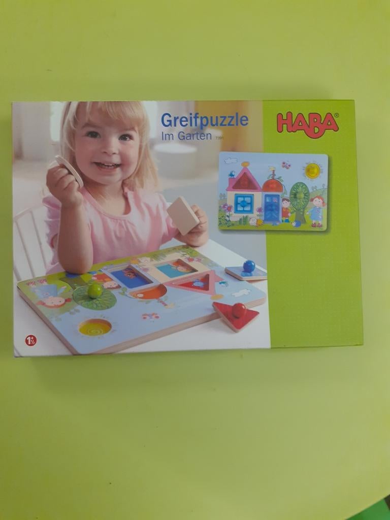 Inlegpuzzel van Haba, Kinderen en Baby's, Ophalen, Zo goed als nieuw, Puzzelen