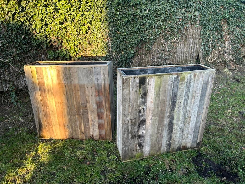 2 houten bakken van 95 hoog en 25 breed, Ophalen, Zo goed als nieuw, Hout