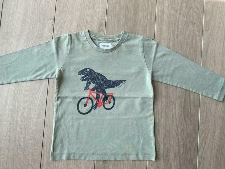 Filou & Friends - Groene longsleeve dino. 3 jaar, Gebruikt, Filou & Friends, Ophalen of Verzenden, Shirt of Longsleeve