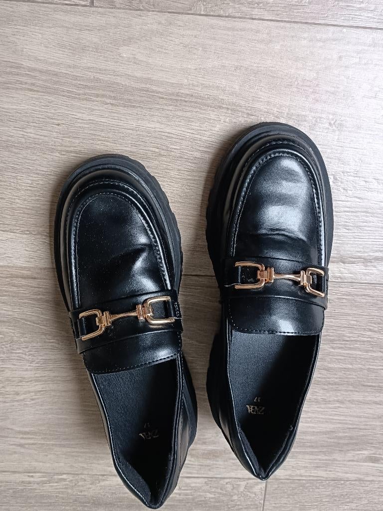 Zwarte meisjesschoenen Zara maat 37, Kinderen en Baby's, Meisje, Schoenen, Ophalen of Verzenden, Zo goed als nieuw