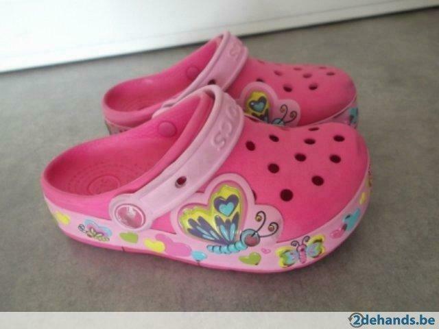 Crocs maat C11 - 28/29 met lichtjes, Gebruikt, Meisje, Overige typen