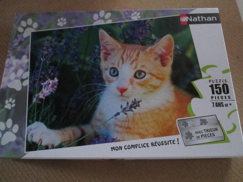 puzzel roodharig katje merk Nathan, Ophalen of Verzenden, Minder dan 500 stukjes, Gebruikt, Legpuzzel