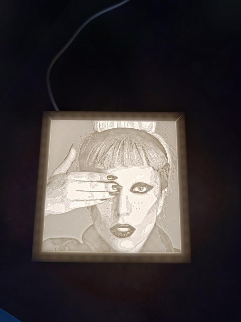 Lady gaga boite 3d led, Enlèvement ou Envoi, Neuf