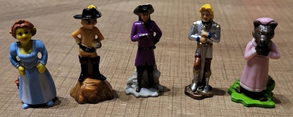 Shrek verzamelreeks: 5 miniatuurfiguurtjes, Verzamelen, Poppetjes en Figuurtjes, Ophalen of Verzenden, Zo goed als nieuw