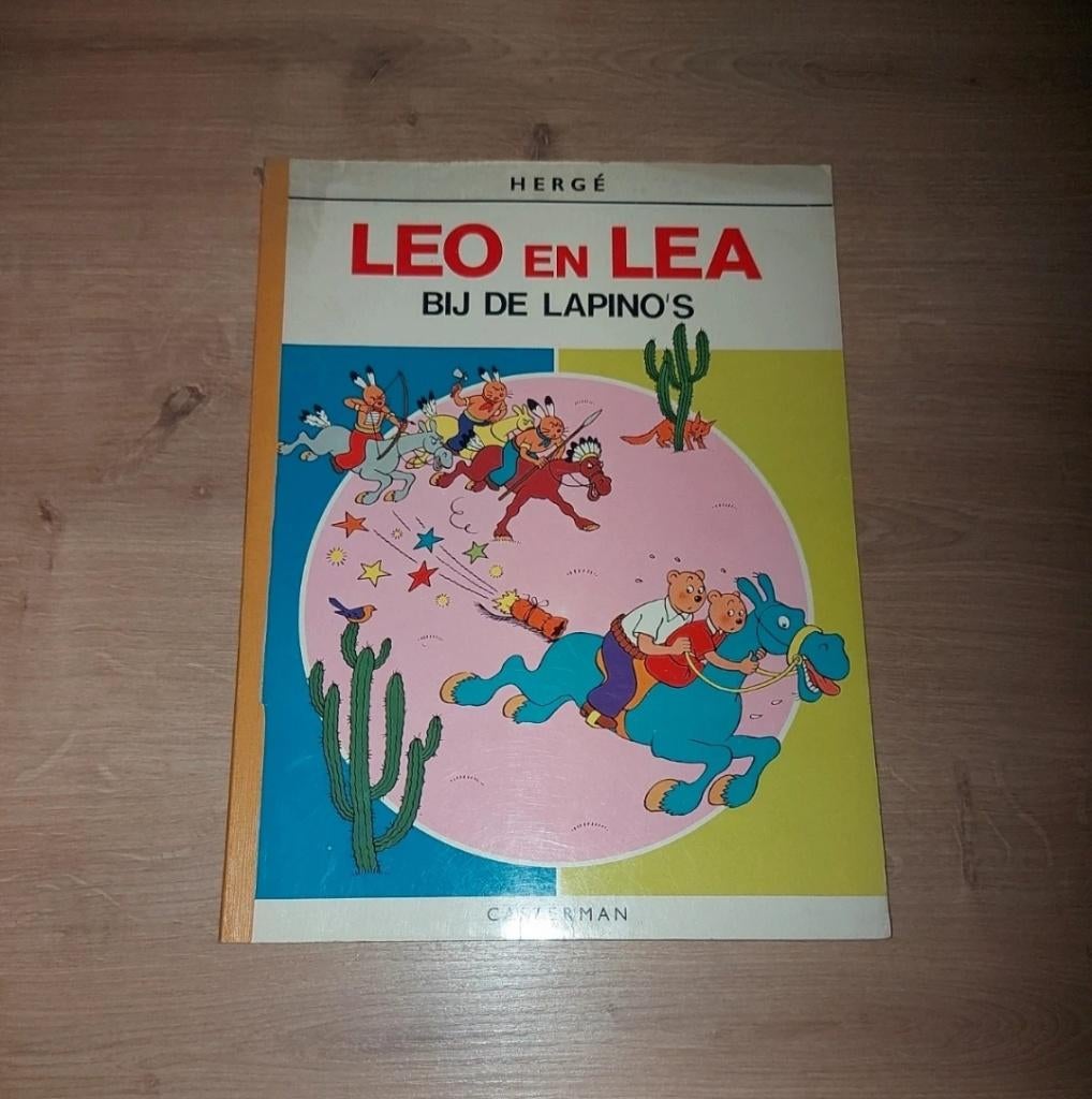Leo en Lea bij de Lapino's, Boeken, Eén stripboek, Ophalen of Verzenden, Gelezen, Hergé