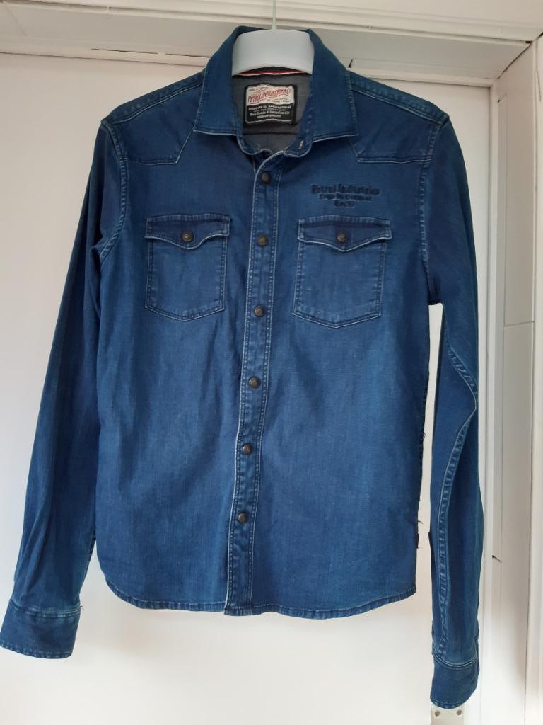 Jeanshemd  van merk Petrol  Industries maat 152, Petrol Industries, Overhemd of Blouse, Ophalen of Verzenden, Zo goed als nieuw