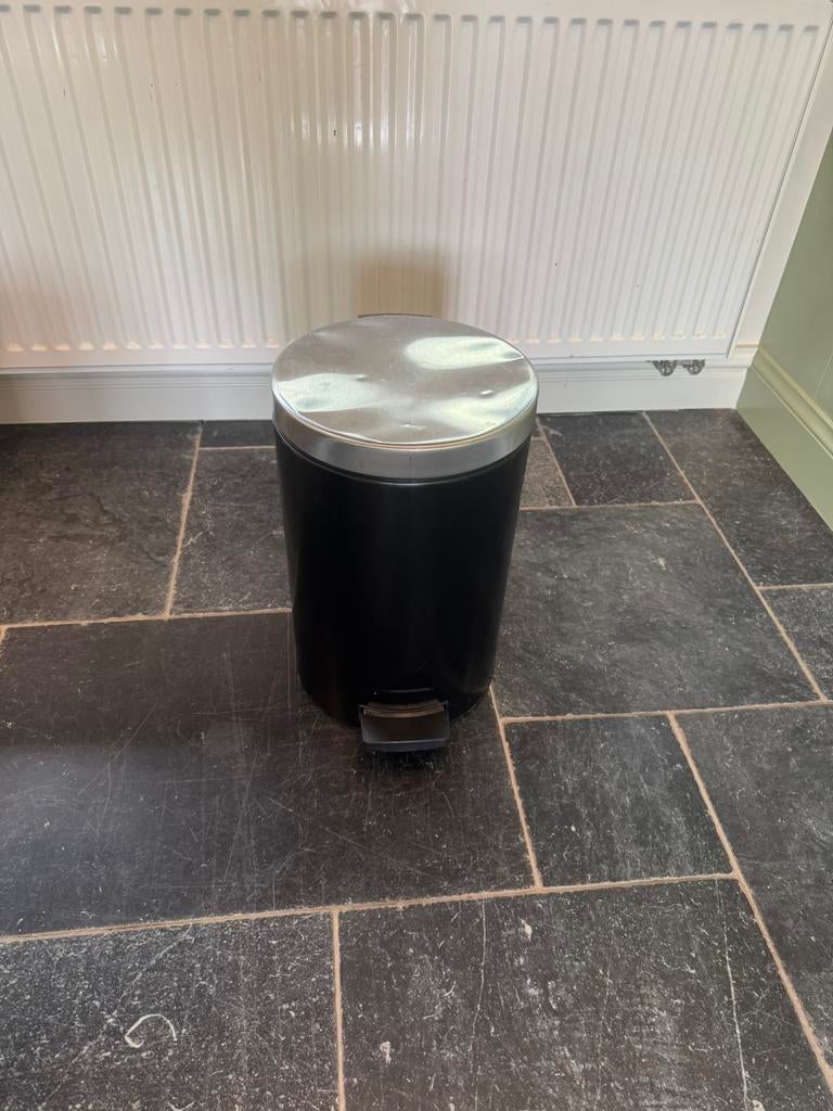 BRABANTIA vuilbak 10-12l, Ophalen, Gebruikt, Met pedaal, Metaal