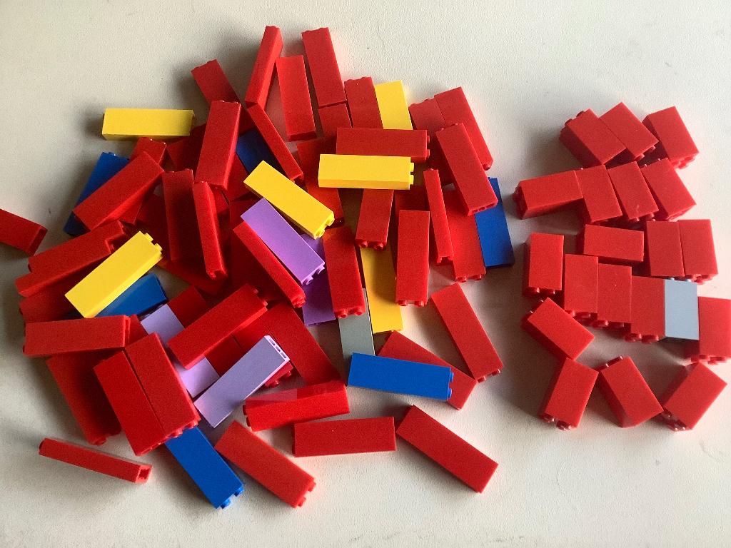 Lego grote blokken varia kleuren 88 stuks / 404-11, Ophalen of Verzenden, Zo goed als nieuw, Losse stenen, Lego