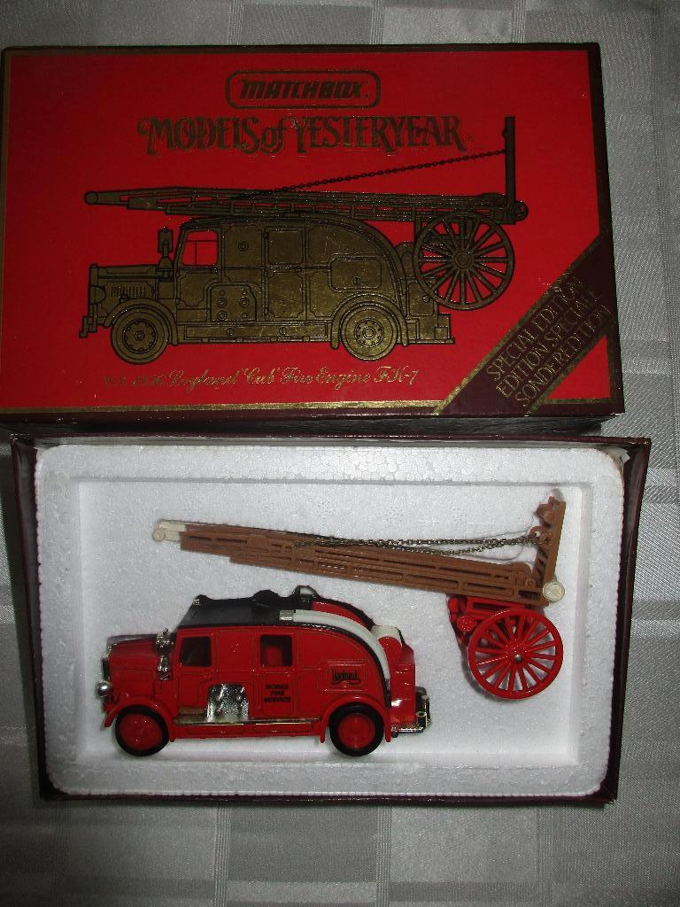Matchbox Mdels of Yesteryear Leyland Cub Fire Engine FK 7, Ophalen of Verzenden, Nieuw, Overige typen