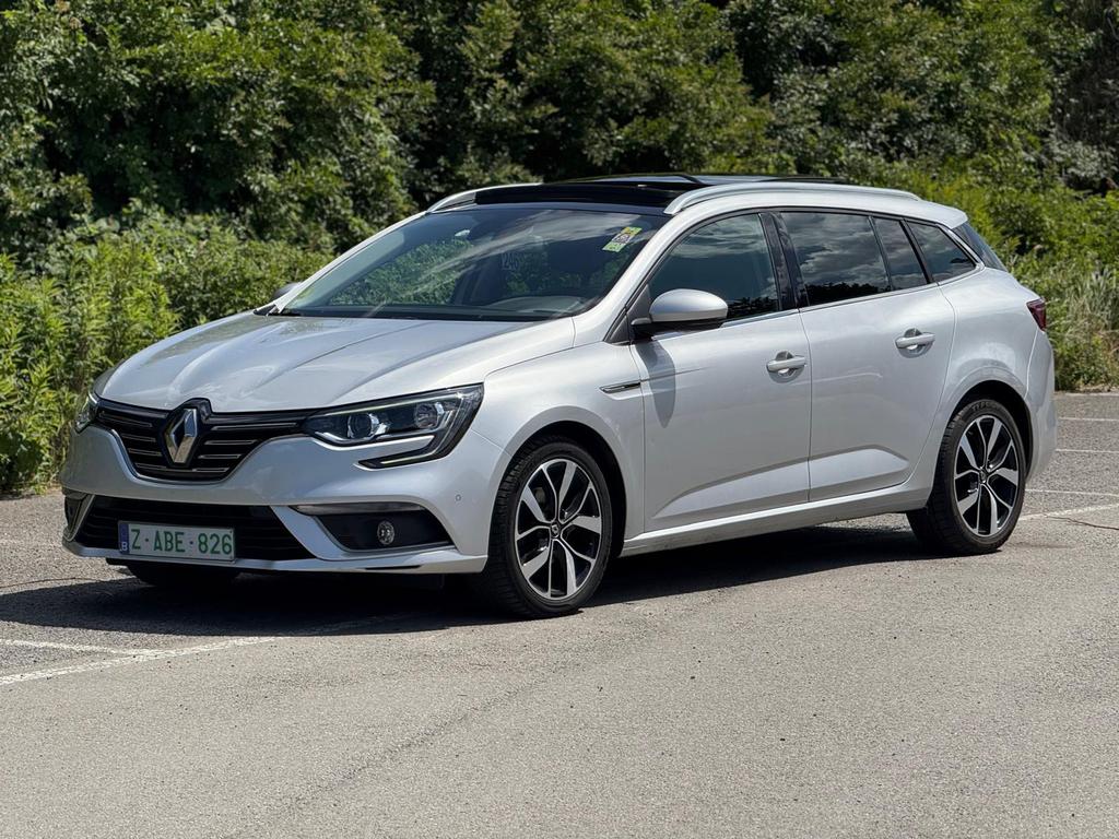 renault megane break automaat bose edition btw, Auto's, USB, Zwart, 4 cilinders, Leder en Stof