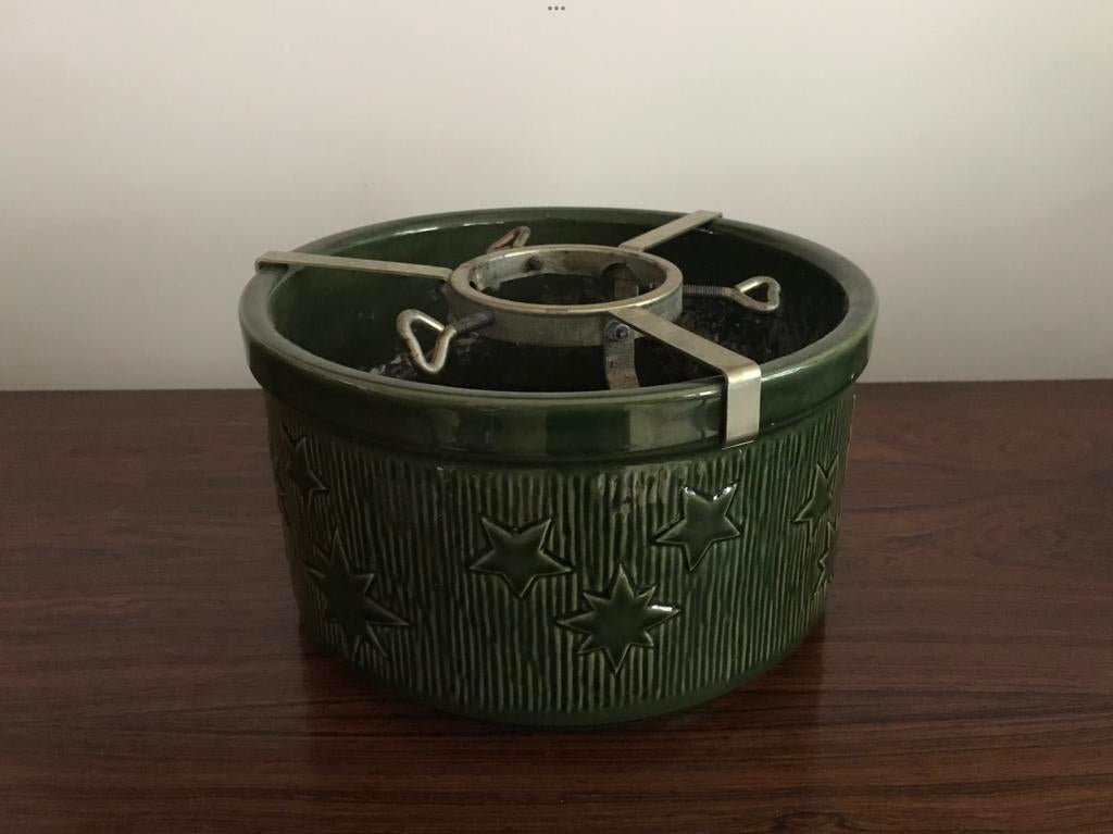 Scheurich Germany keramiek kerstboom houder pot 25,5 cm door, Enlèvement ou Envoi, Comme neuf
