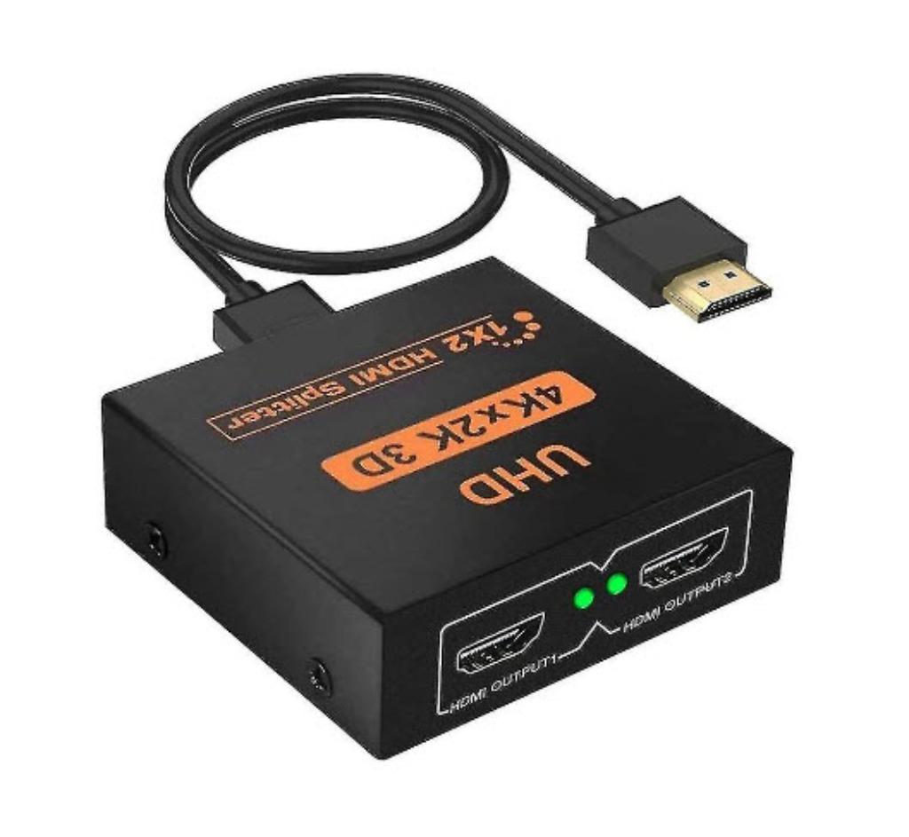 HDMI Splitter 1 in 2 Out 3D 4K, Ophalen of Verzenden, Zo goed als nieuw