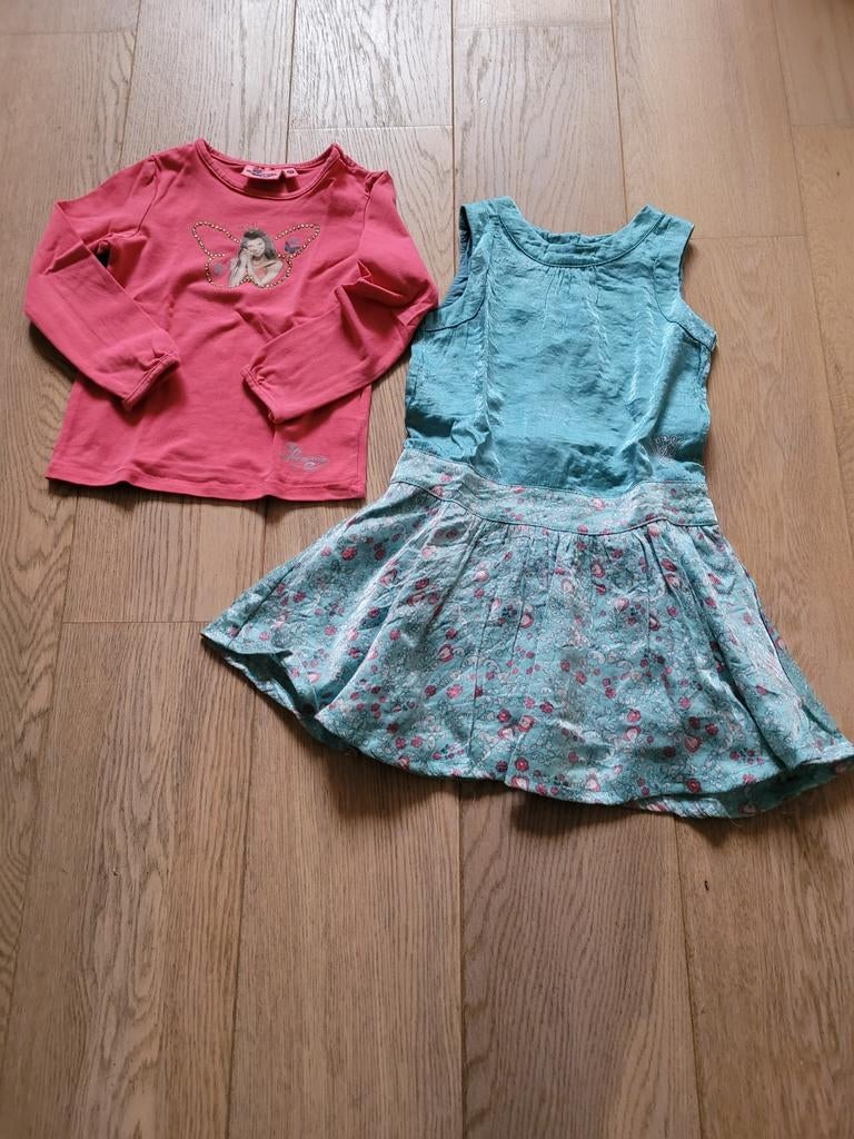Setje longsleeve + kleedje JBC maat 98, Kinderen en Baby's, Kinderkleding | Maat 98, Ophalen, Gebruikt, Meisje, JBC