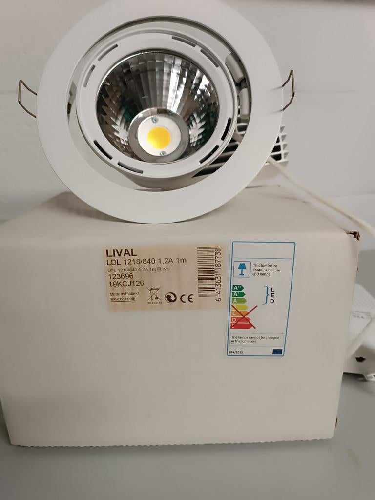 2 spot encastrable LIVAL, LED, diamètre 20,50 cm, portable,, Enlèvement, Neuf, LED