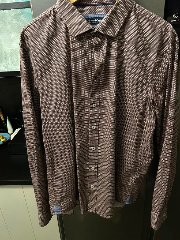 Nouvelle magnifique chemise bordeaux taille 2XL Haze&Finn, Enlèvement ou Envoi, Haze & Finn, Neuf, Rouge