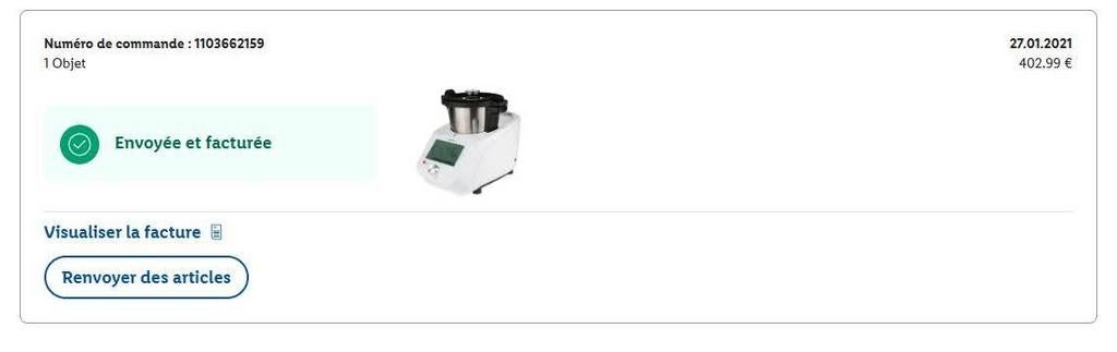 Robot Monsieur Cuisine, Electroménager, Enlèvement