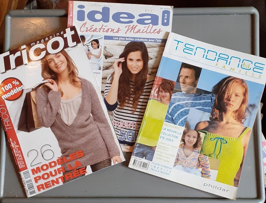 3 livre de tricot pour adultes femme et homme, Enlèvement ou Envoi, Utilisé, Tricot
