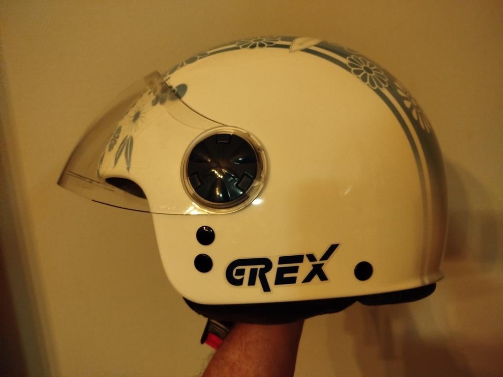 Casque grex taille l, Motoren, Kleding | Motorhelmen, Jethelm, Dames, L, Tweedehands