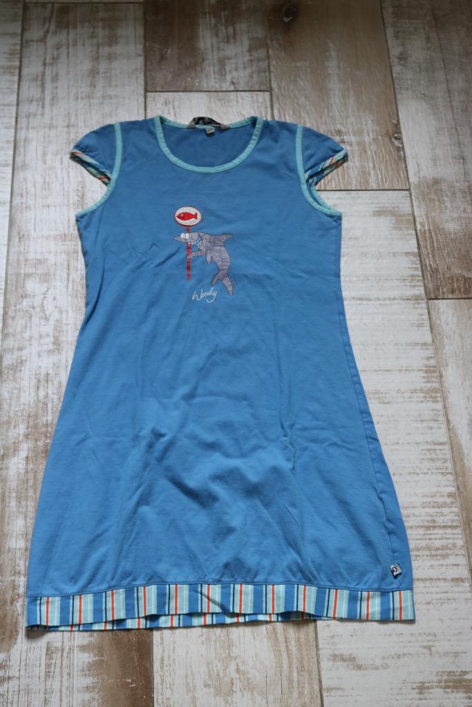 blauw slaapkleed Woody maat 12 jaar, Nacht- of Onderkleding, Gebruikt, Meisje, Ophalen of Verzenden