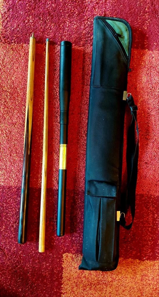 Snookercue met toebehoren, Enlèvement, Comme neuf