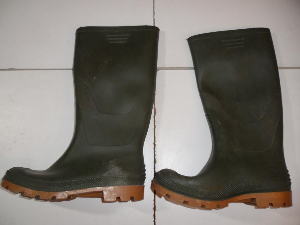 Bottes caoutchouc verte pointure 39, Enlèvement ou Envoi, Comme neuf, Bottes, Garçon ou Fille