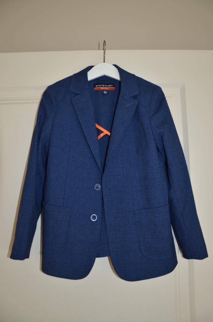 Blazer blauw - maat 128 - perfecte staat (communie), Garçon, State of art, Enlèvement ou Envoi, Pull ou Veste