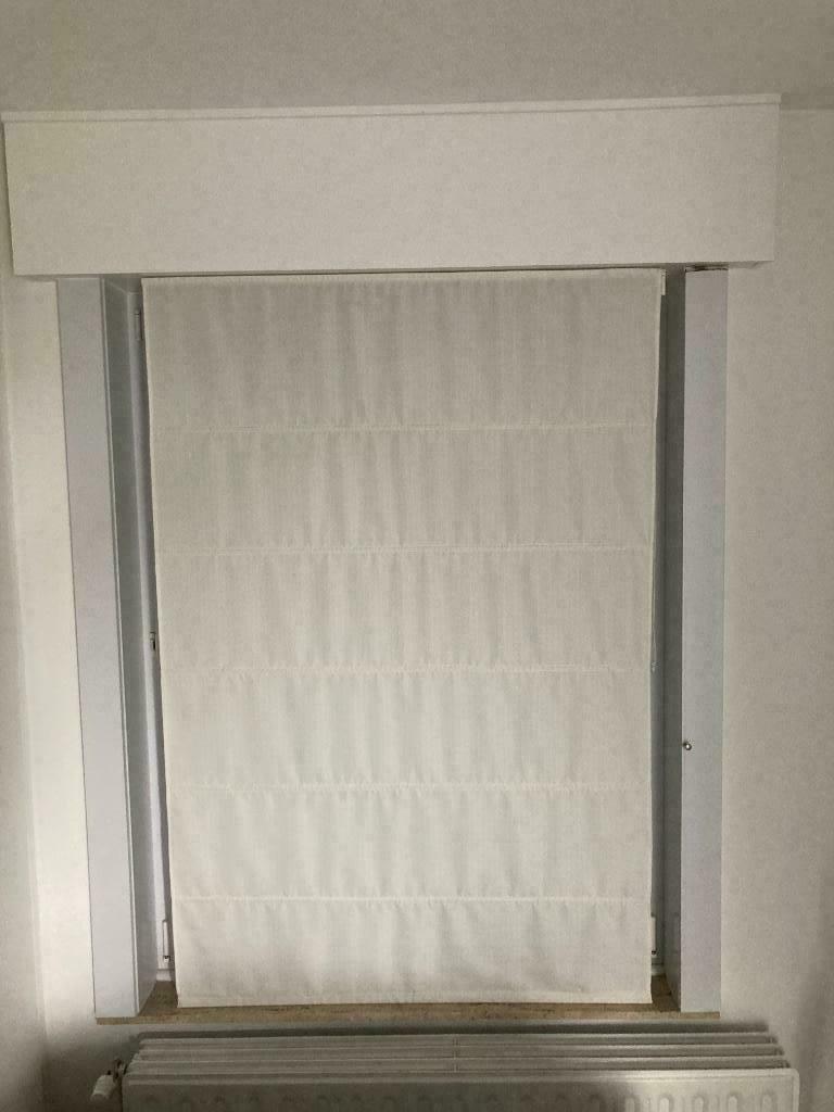 3 Stores (vouwgordijnen)  te koop per stuk, Huis en Inrichting, Ophalen, 100 tot 150 cm, Zo goed als nieuw, Crème