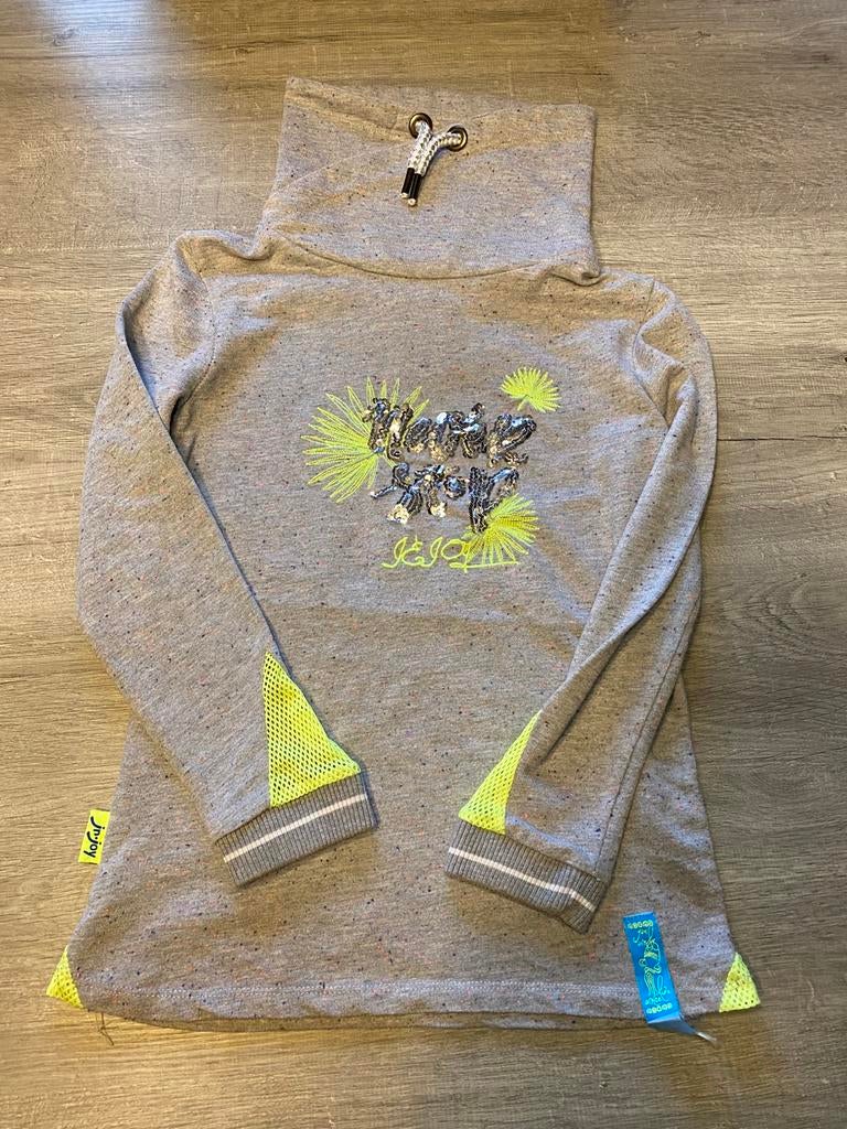 Sweet J&Joy gris et jaune fluo taille 10 ans, Garçon ou Fille, Enlèvement ou Envoi, Pull ou Veste, Utilisé