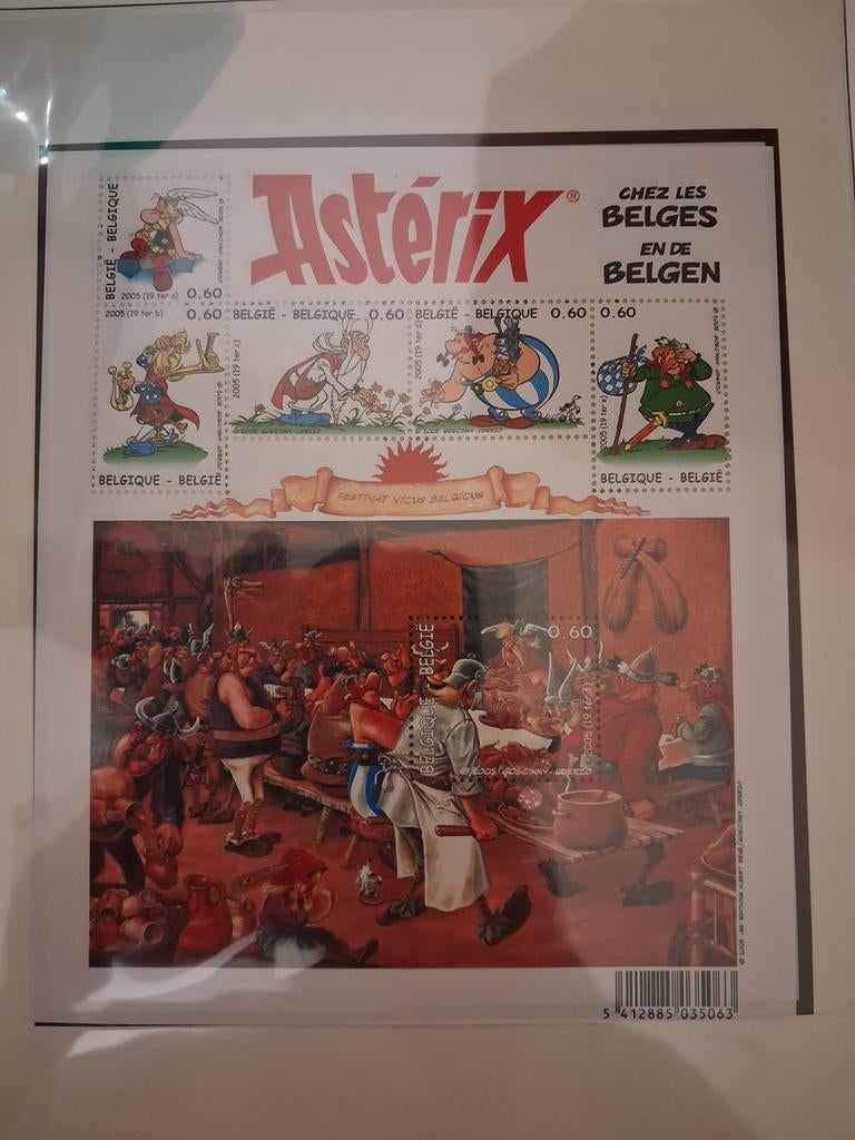 Timbres-poste : Astérix et les Belges, Envoi