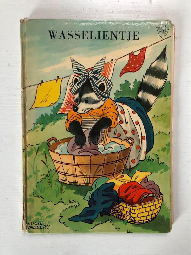 vintage kinderboekje Lucie Lundberg jaren 60/70, Antiek en Kunst, Ophalen of Verzenden