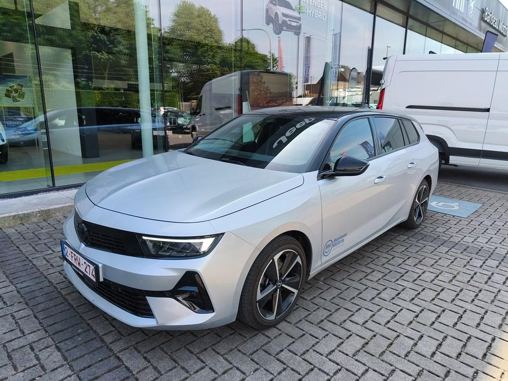 Opel Astra Sports Tourer GS 1.2 TURBO HYBRID AUTOMAAT 136PK, 100 kW, Argent ou Gris, Euro 6, Break