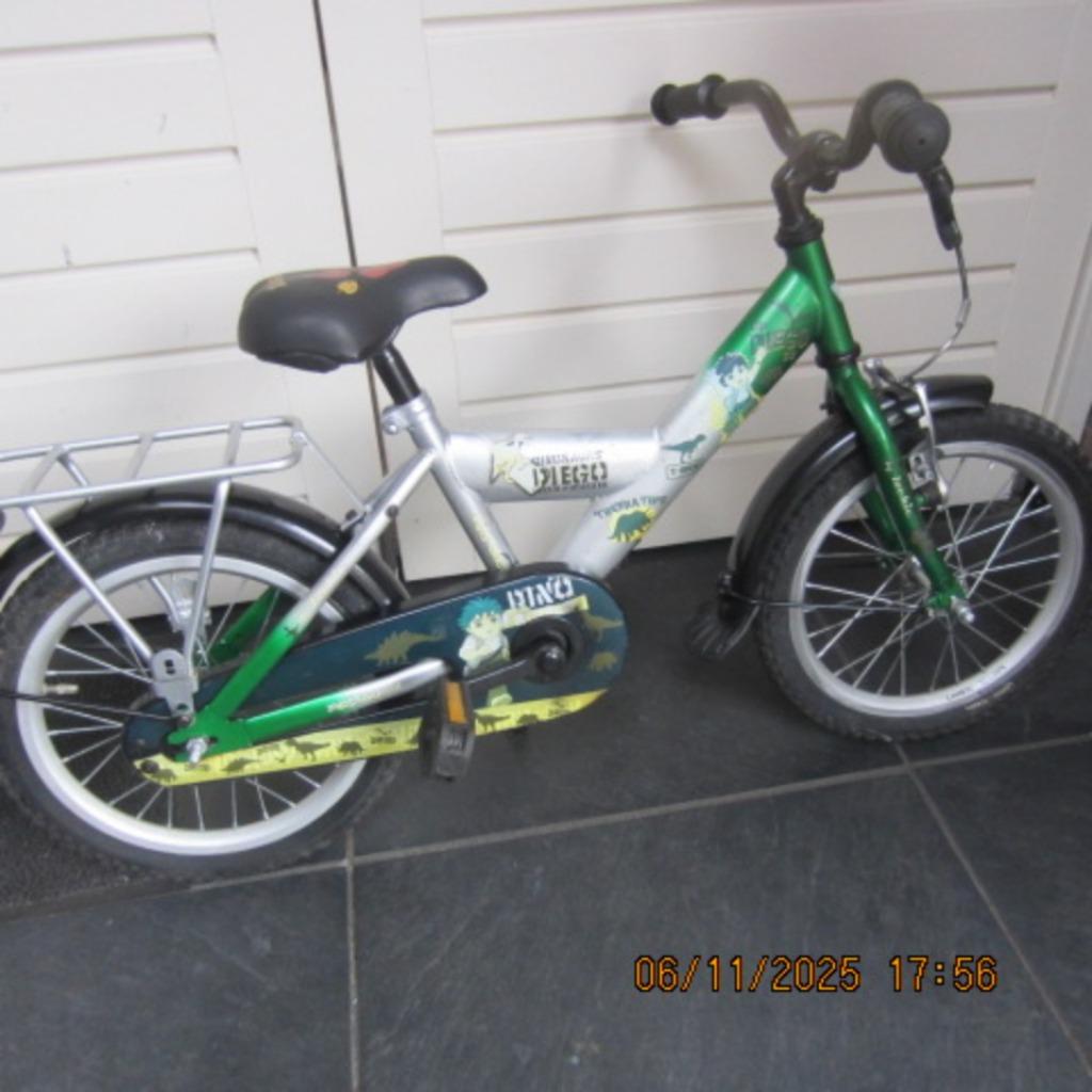TE KOOP ZEER MOOIE JONGENSFIETS LOEKIE WIELMAAT 16 INCH, Loekie, Comme neuf, Enlèvement, Frein à main