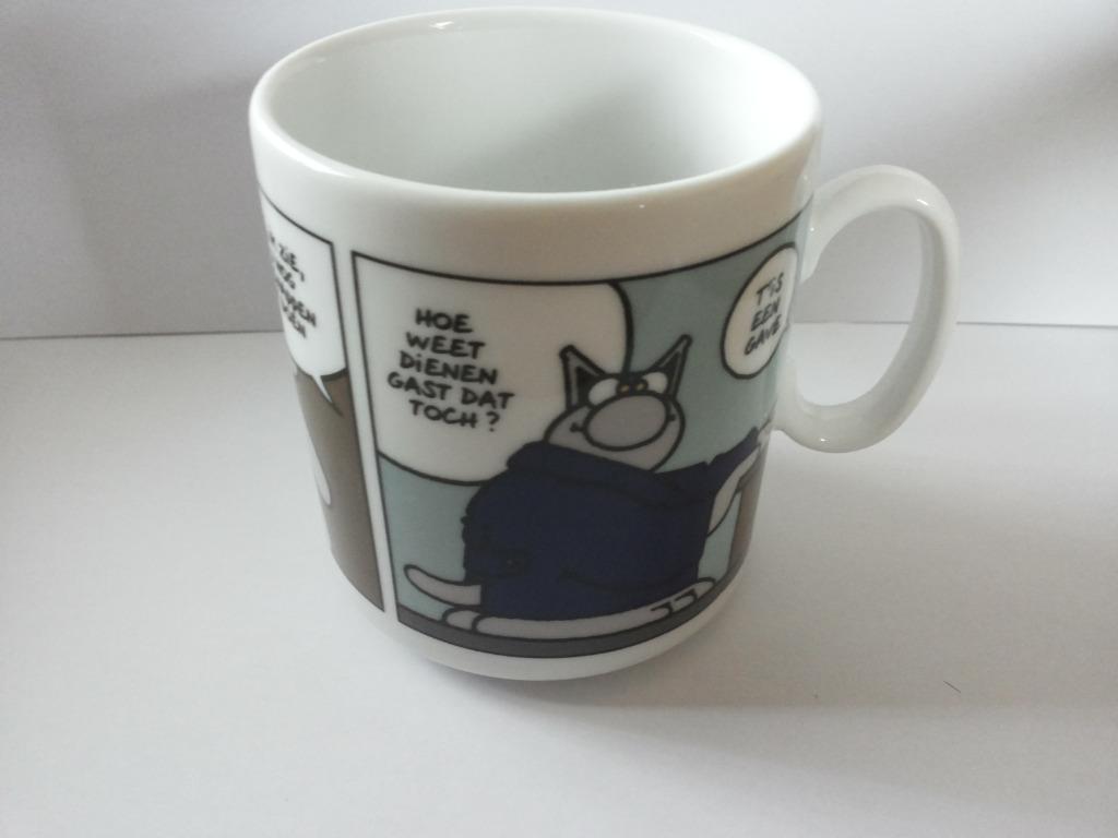 🐱 3 x Rare tasse dessin animé Le Chat Philippe Geluck 🐱, Enlèvement ou Envoi, Comme neuf