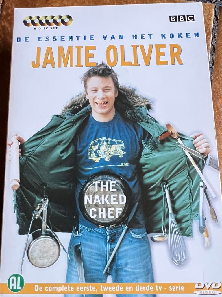 THE NAKED CHEF JAMIE OLIVER 3 DELIGE  REEKS, Vanaf 16 jaar, Ophalen of Verzenden, Zo goed als nieuw
