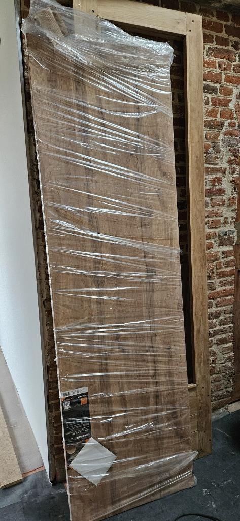keukenblad hout 210 x 63, Ophalen, Bruin, Nieuw, 200 cm of meer