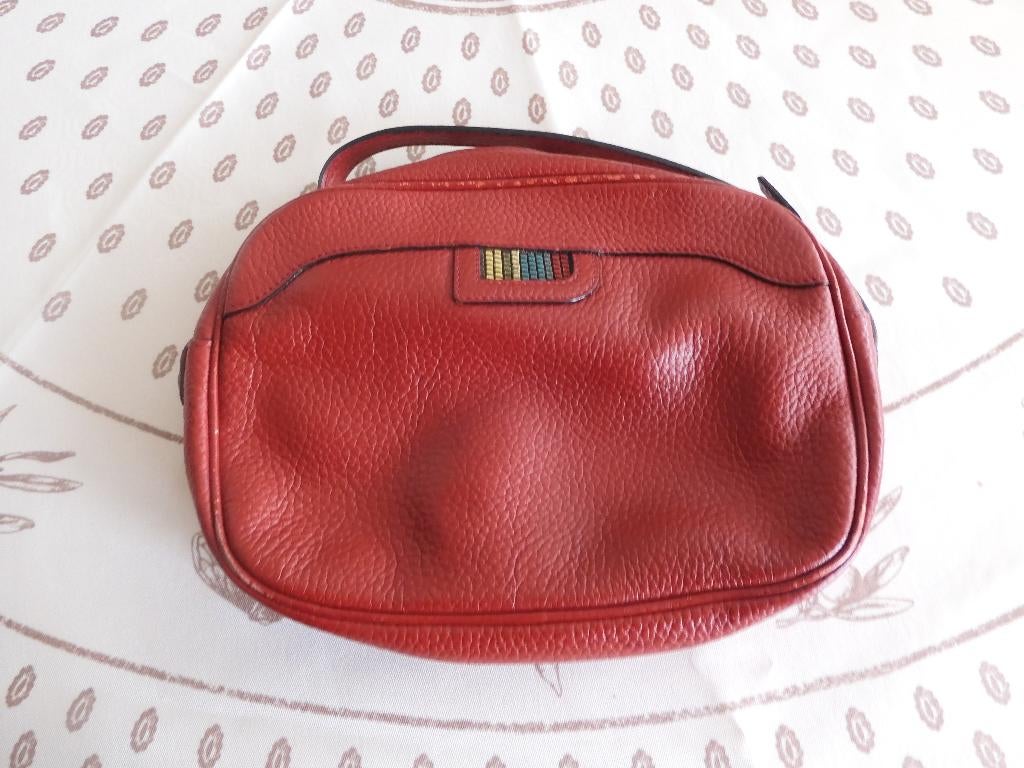 Petit sac rouge pour dame, Ophalen of Verzenden, Zo goed als nieuw, Rood, Schoudertasje