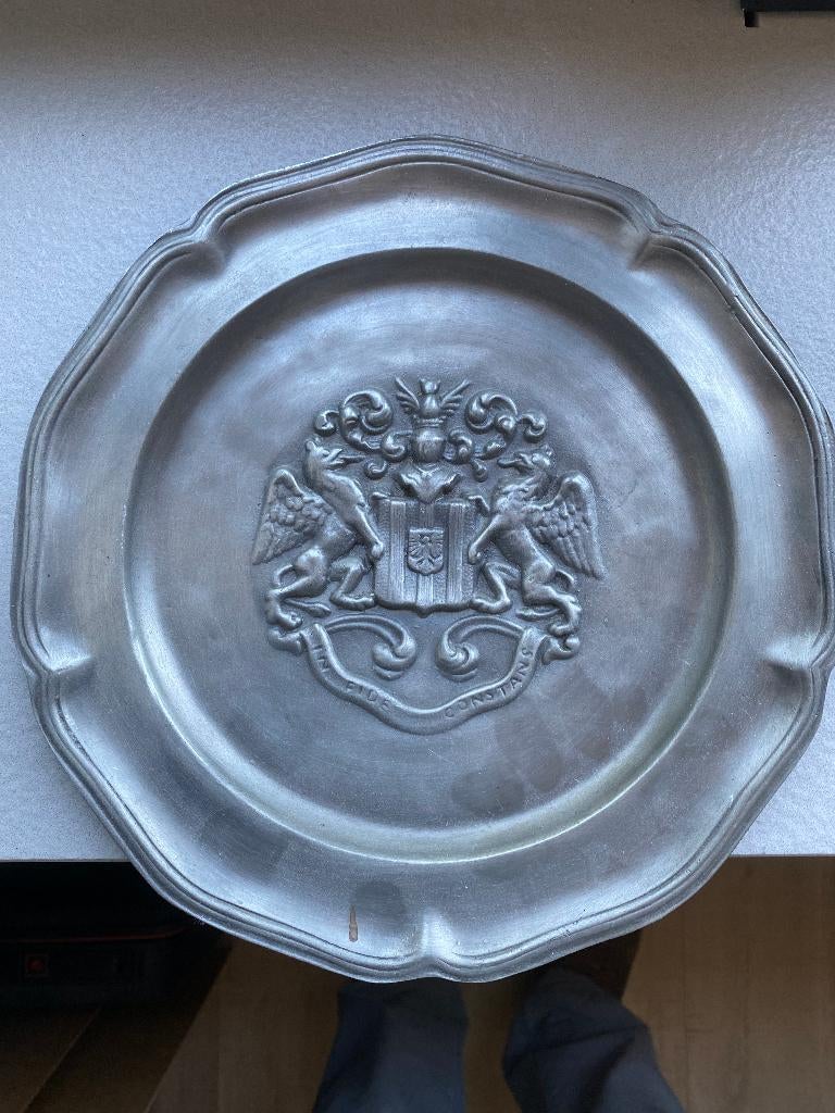 Tinnen bord, Ophalen of Verzenden